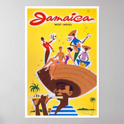 Jamaica vintage-poster poster (Voorkant)