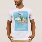 Jamaica Vintage-poster T-shirt (Voorkant)
