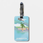 Jamaica Vintage reisposter Bagagelabel (Achterkant verticaal)
