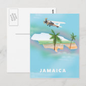 Jamaica Vintage reisposter Briefkaart (Voorkant / Achterkant)