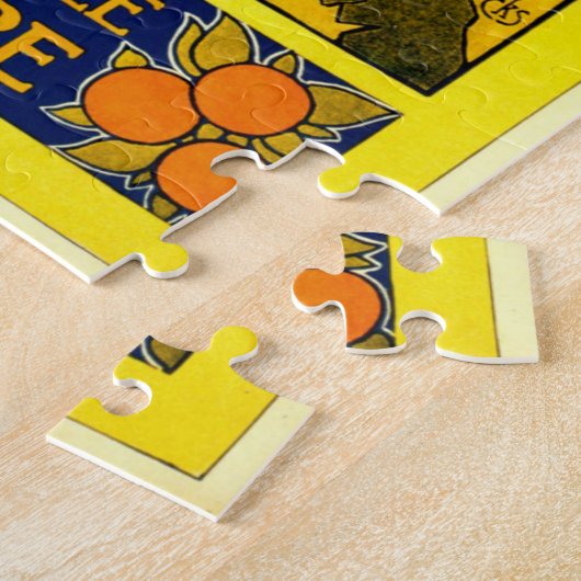 Jamaica, vintage reisposter legpuzzel (Zijkant)