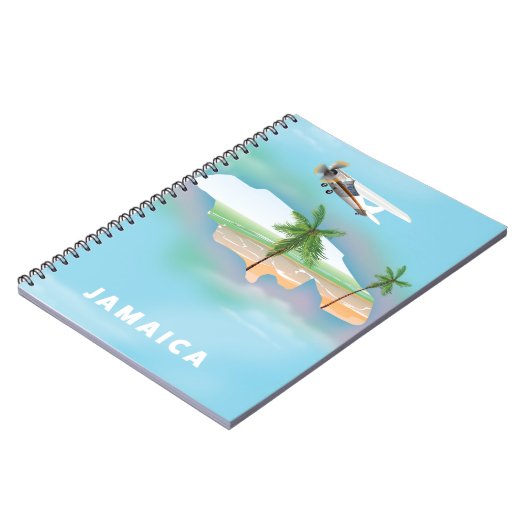 Jamaica Vintage reisposter Notitieboek (Linkerzijde)