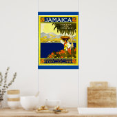 Jamaica, vintage reisposter poster (Keuken)