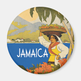 Jamaica vintage-reisstijl magneet