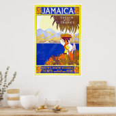 Jamaica Vintage Travel Poster (Keuken)