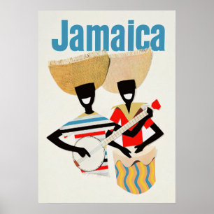 Jamaica Vintage Travel Poster