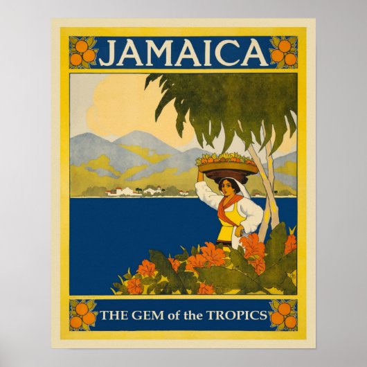 Jamaica Vintage Travel Poster (Voorkant)