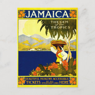 Jamaica, Vintage Travel Poster Feestdagenkaart