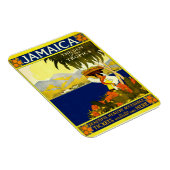 Jamaica, Vintage Travel Poster Magneet (Rechterzijde)