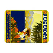 Jamaica, Vintage Travel Poster Magneet (Horizontaal)
