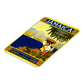 Jamaica, Vintage Travel Poster Magneet (Linkerzijde)