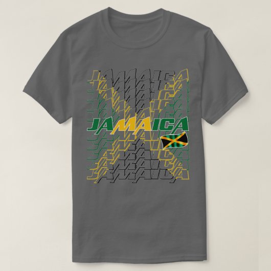 Jamaica Vlag 2 T-shirt (Design voorkant)