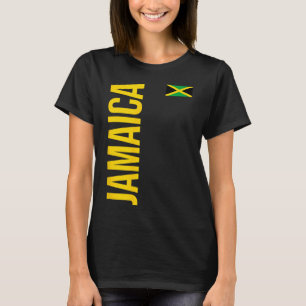 Jamaica Vlag Atletisch Voetbal Footbyll Sport Jers T-shirt