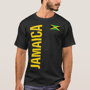 Jamaica Vlag Atletisch Voetbal Footbyll Sportshirt T-shirt