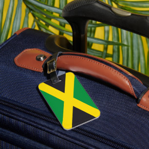 Jamaica vlag bagagelabel