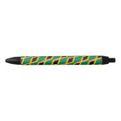 Jamaica vlag balpen zwarte inkt pen (Voorkant)