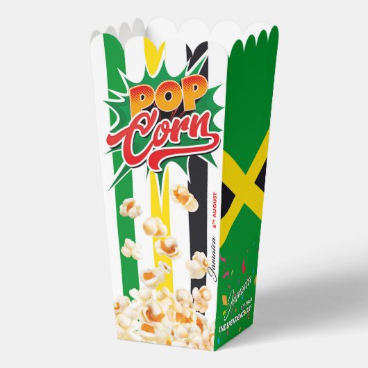 Jamaica vlag bedankdoosjes (Achterkant)