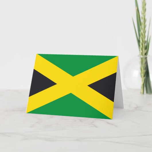 Jamaica vlag bedankkaart (Voorkant)