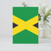 Jamaica vlag bedankkaart (Staand voorkant)