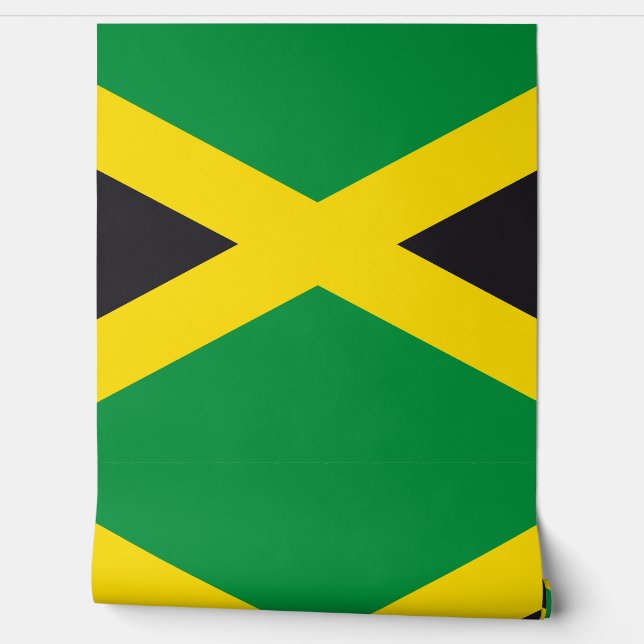 Jamaica vlag behang (Afrollen)