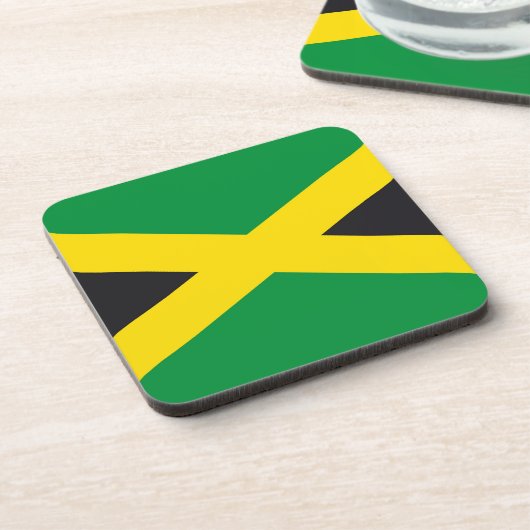 Jamaica vlag bier onderzetter (Linkerzijde)