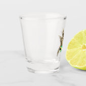 Jamaica Vlag bij Hummingbird Shot Glas (Links)