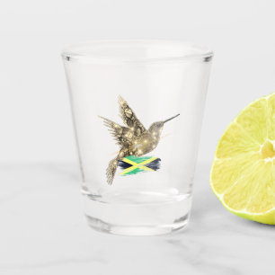 Jamaica Vlag bij Hummingbird Shot Glas