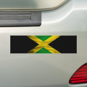Jamaica vlag borstelslag, nationale vlag bumpersticker (Op auto)