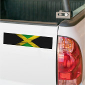 Jamaica vlag borstelslag, nationale vlag bumpersticker (Op Truck)