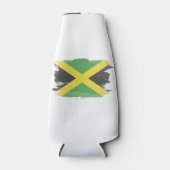 Jamaica vlag borstelslag, nationale vlag flesjeskoeler (Voorkant)