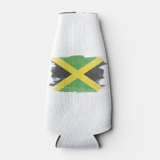 Jamaica vlag borstelslag, nationale vlag flesjeskoeler (Voorkant)