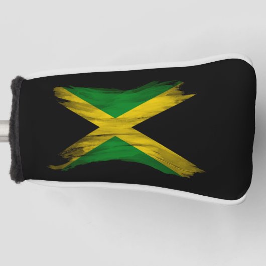 Jamaica vlag borstelslag, nationale vlag golfheadcover (Voorkant)