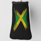 Jamaica vlag borstelslag, nationale vlag golfheadcover (Draai 90)
