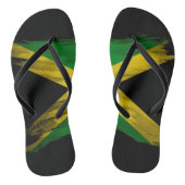 Jamaica vlag borstelslag, nationale vlag teenslippers (Voetbed)