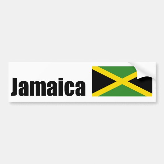 jamaica-vlag bumpersticker (Voorkant)