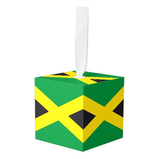 Jamaica vlag decoratie (Voorkant hoekig)