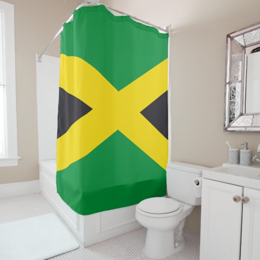 Jamaica vlag douchegordijn (In situ)