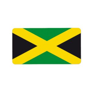 Jamaica vlag etiket