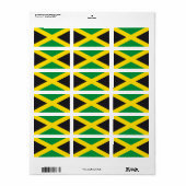 Jamaica vlag etiket (Full Sheet)