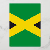 Jamaica vlag folie uitnodiging (Voorkant)