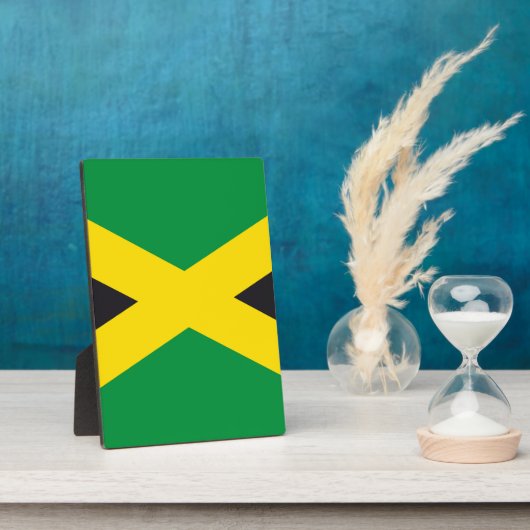 Jamaica vlag fotoplaat (Zijkant)