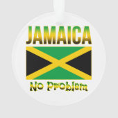 Jamaica vlag geen probleem ornament (achterkant)
