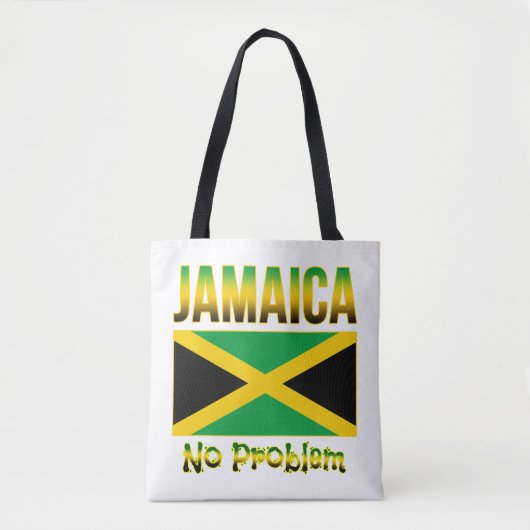 Jamaica vlag geen probleem tote bag (Voorkant)