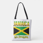 Jamaica vlag geen probleem tote bag (Achterkant)