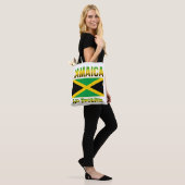 Jamaica vlag geen probleem tote bag (Op model)