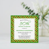 JAMAICA VLAG gepersonaliseerde 50ste verjaardag Kaart (Staand voorkant)