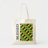 Jamaica vlag gezegend tote bag (Voorkant)