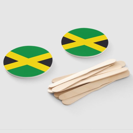 Jamaica vlag handwaaier (Niet-gemonteerd)