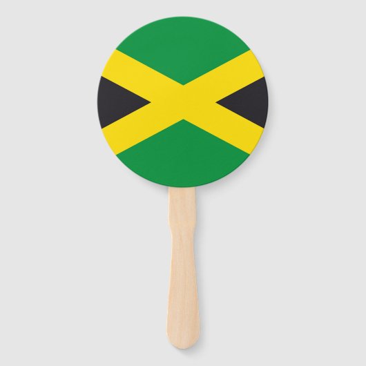 Jamaica vlag handwaaier (Voorkant)