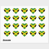 Jamaica Vlag Hart Sticker (Vel)